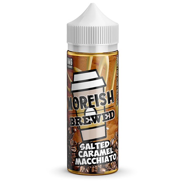 Moreish Brewed Salted Caramel Macchiato 0mg 100ml Short Fill