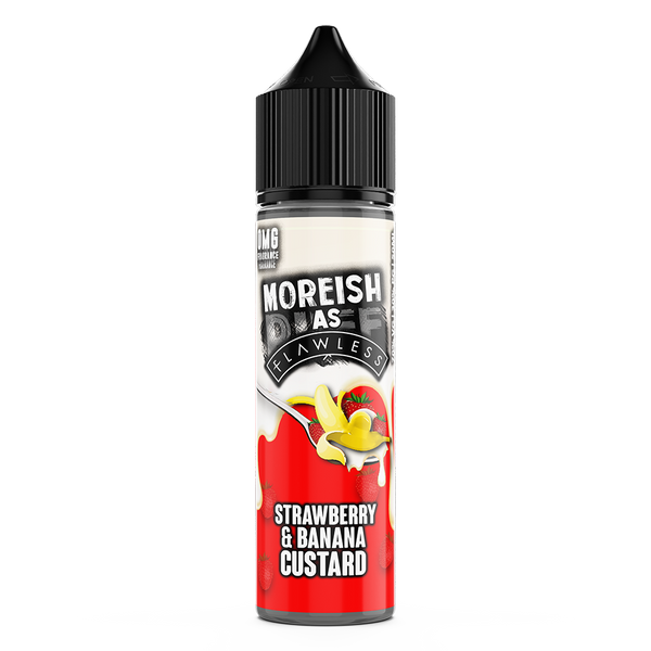 Moreish As Flawless Strawberry Banana Custard 0mg 50ml Shortfill E-Liquid