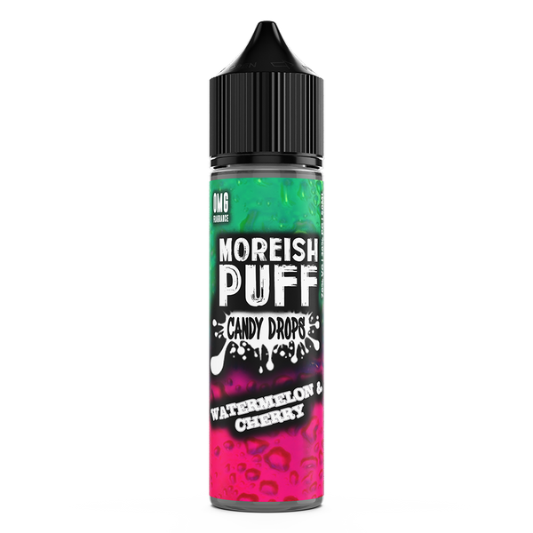 Watermelon & Cherry Candy Drops E-Liquid By Moreish Puff 50ml Shortfill