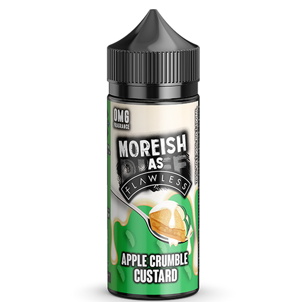 Moreish As Flawless Apple Crumble Custard 100ml 0mg Shortfill E-Liquid