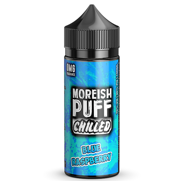 Chilled Blue Raspberry by Moreish Puff 0mg Short Fill - 100ml
