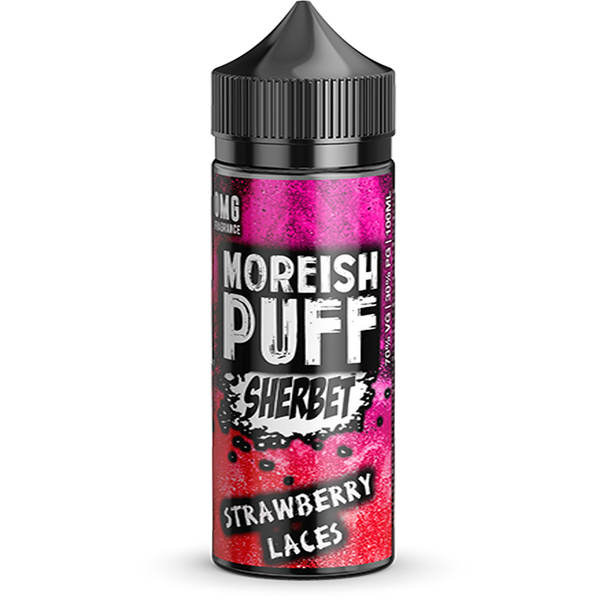 Strawberry Laces Sherbet E-Liquid By Moreish Puff 100ml Shortfill